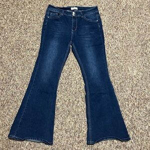 BAMBOO Original Denim Jeans - Dark Blue‎ juniors size 17 flare jeans